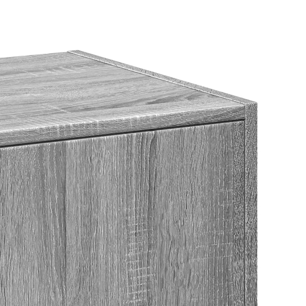Apothecary Cabinet Grey Sonoma 40x41x144.5 cm Engineered Wood